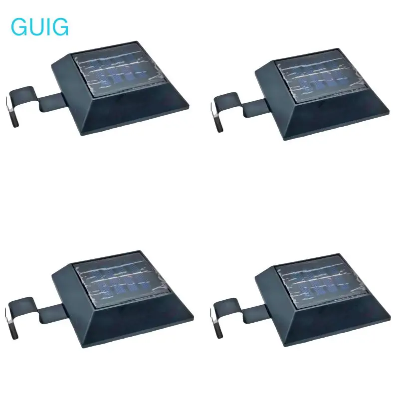 

1/2/3/4PCS 6 LED Solar Gutter Light Solar Lamp Garden Gutter Light Wall Lamp Solar Powered Fence Gutter Street Garden Yard Lawn