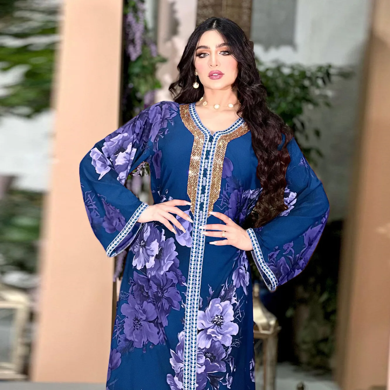 ICCLEK Ladies Dresses Summer Sale Long Dresses For Women Moroccan Caftan Muslim Robe De Soiree Dubai Luxe Morrocan Abaya Luxury