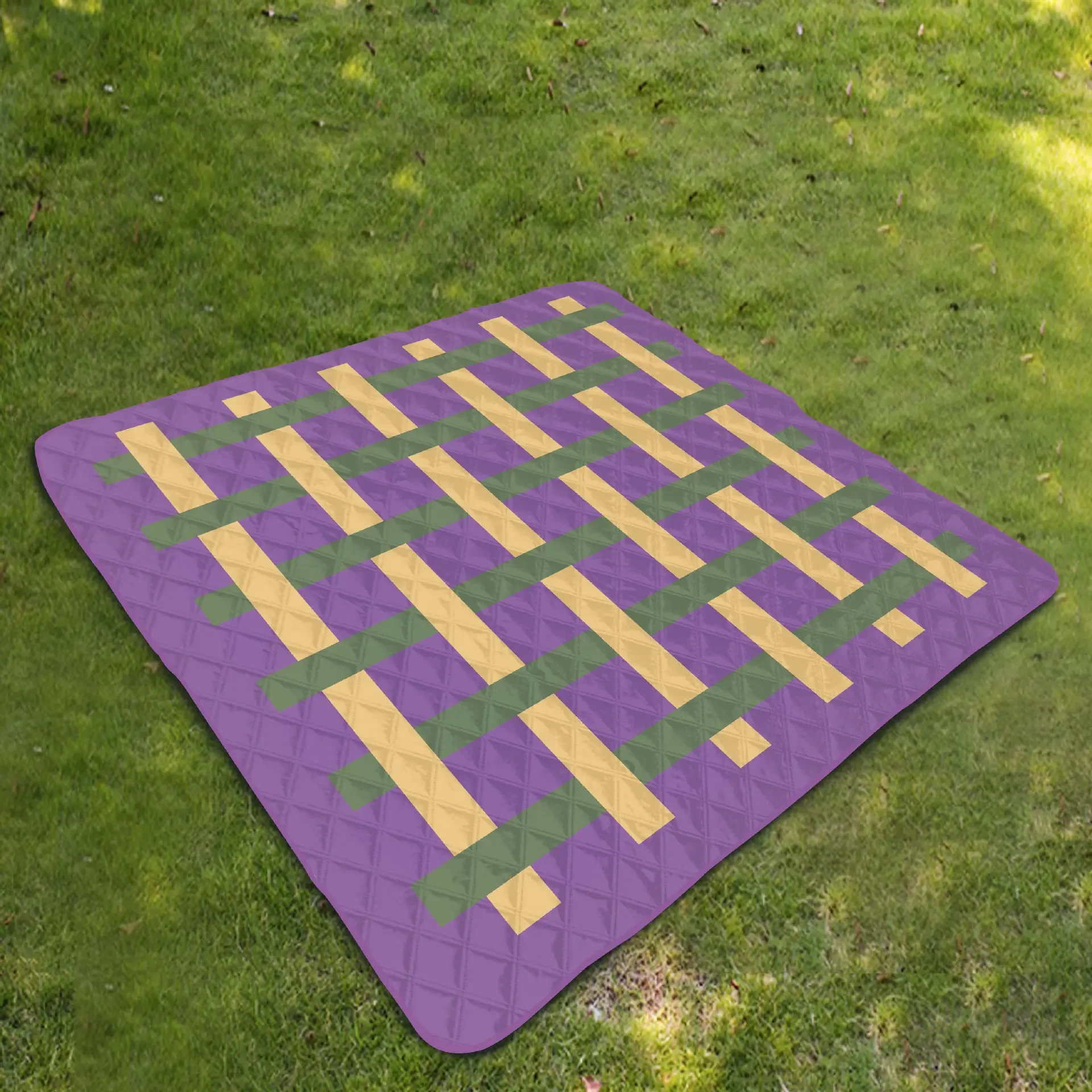Perfect Ultrasonic Picnic Mat Thickened Moisture-proof Mat Spring Outing Foldable Outdoor Portable Mat INS Wind