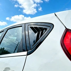 2Pcs Gloss Black Rear Side Window Triangle Louvers For Ford Fiesta MK7 5-Door Hatchback 2008-2017 Tuning Window Splitter Bodykit