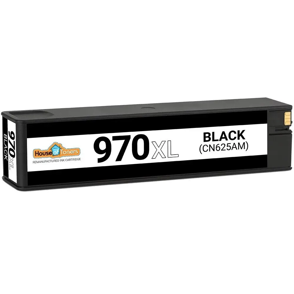 Recambio de tinta negra para HP 970XL, para Officejet Pro X476dn X476dw X551dw X576dw