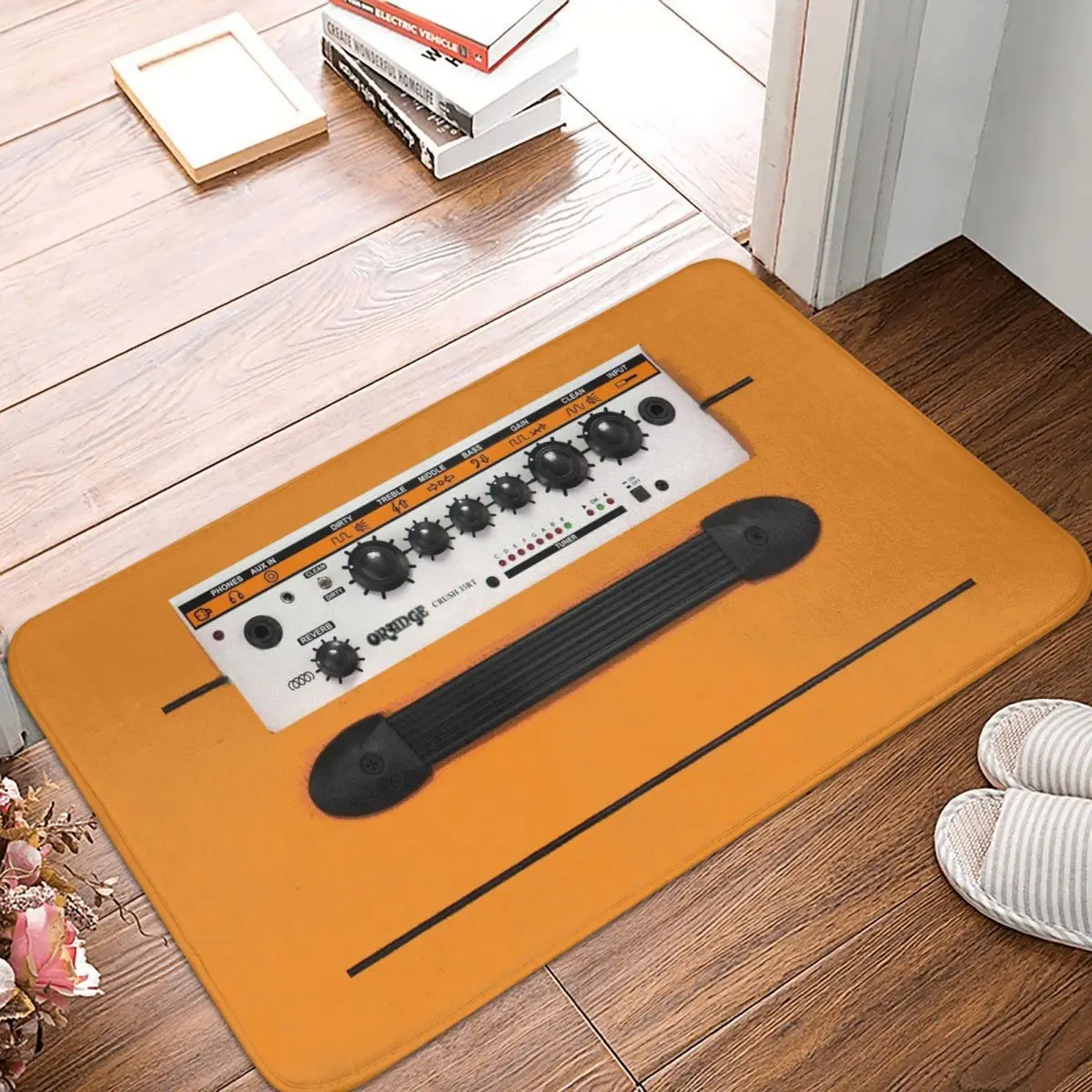 Orange Color Amp Amplifier Doormat Rug Carpet Mat Footpad Polyester Anti-slip Dust-Proo Entrance Kitchen Bedroom Balcony Toilet