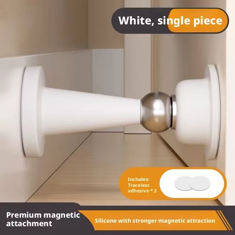 

Silicone No-Drill Door Stopper with Strong Suction Anti-Collision Floor Stopper for Bedroom Wall Protection Home Use