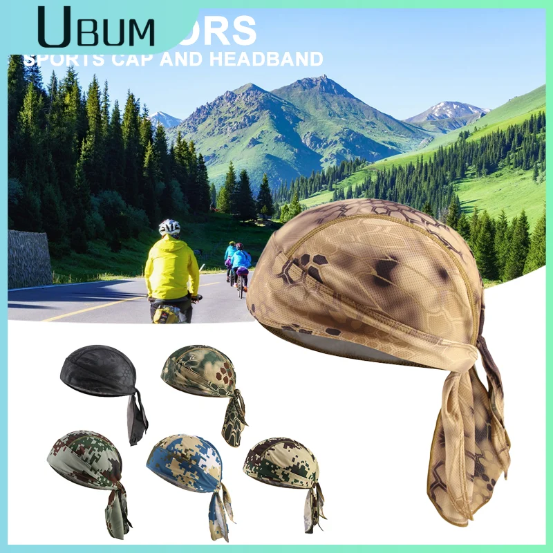 Unisex Quick Drying Pure Cycling Cap Head Scarf Running Cycling Bandana Headscarf Pirate Hat Hood Headband 30 Colors