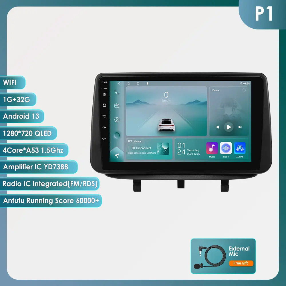 OSSURET AI Carplay Android 14 autoradio voor Opel Meriva B 2009 - 2014 GPS Multimedia 4G DSP BT RDS 360Camera met Snapdragon 6115 - afbeelding 1