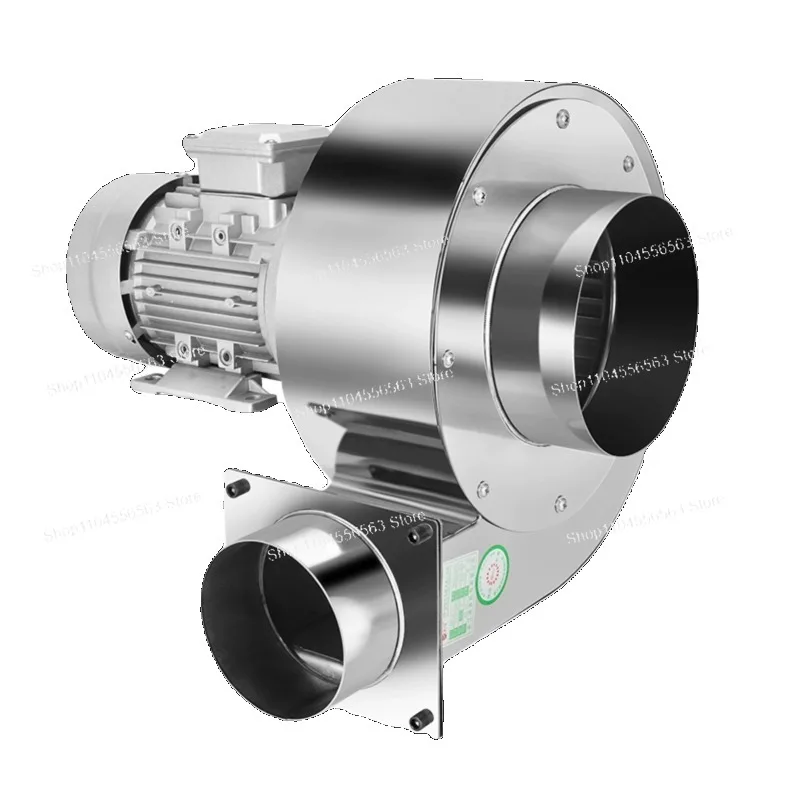 304 Stainless Steel High Temperature Resistant DF Centrifugal Fan Industrial 380V Multi-Wing Blower 220V Powerful Suction Fan