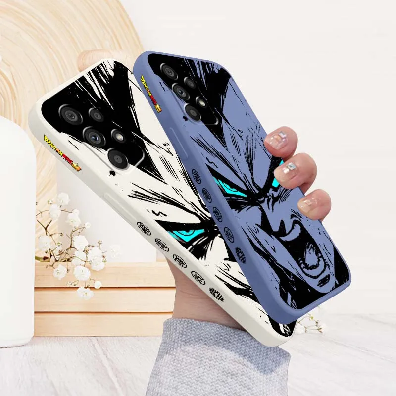 

Dragon Ball Vegeta Blue Eyes Phone Case For Samsung A33 A31 A25 A23 A22 A21s A15 A14 A13 A05 A13 A12 A04 5G Liquid Left Rope