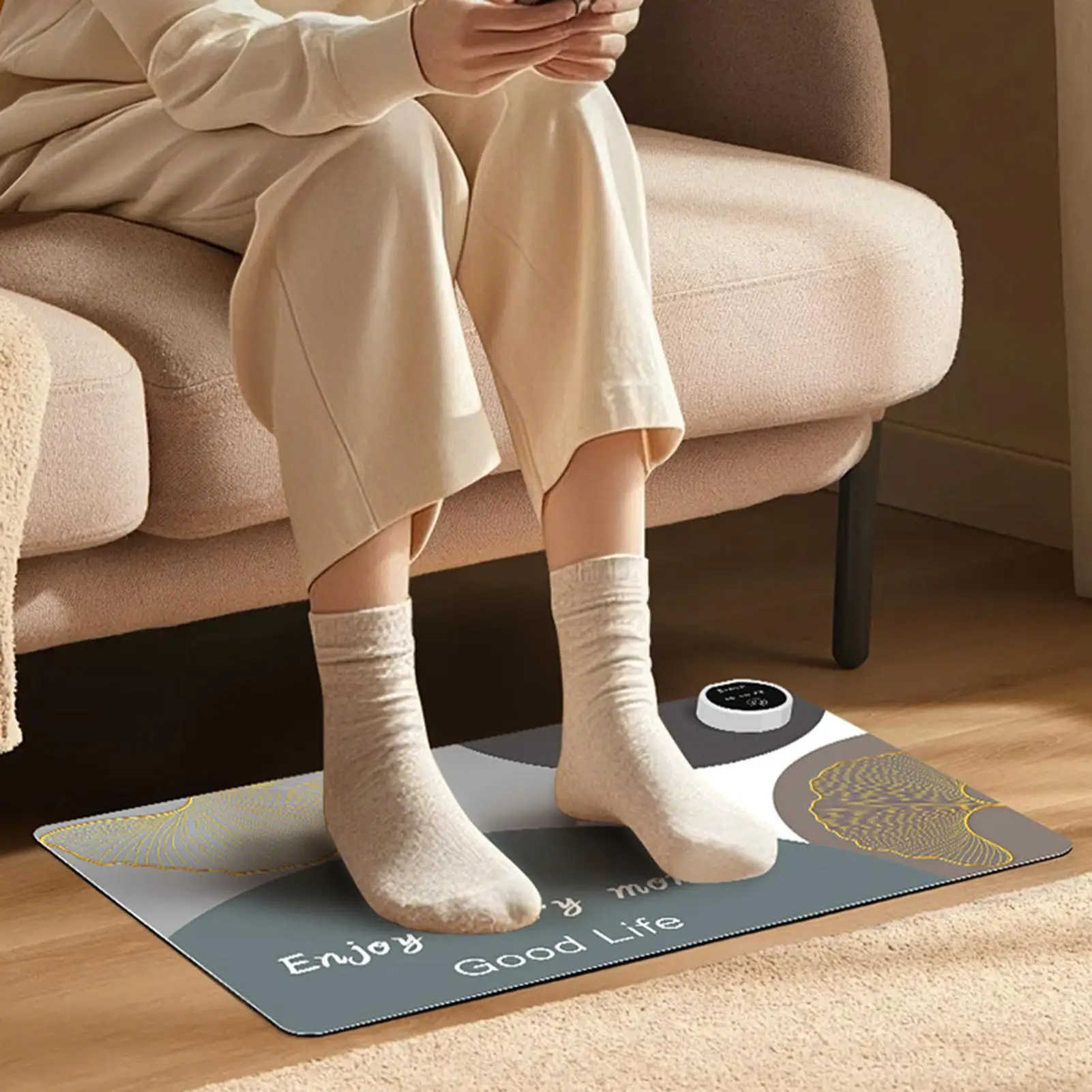 Electric Heated Foot Warmer Adjustable Temperature Electric Warmer Pad Auto Shut Off Foot Heating Pad For Cold Weather Home