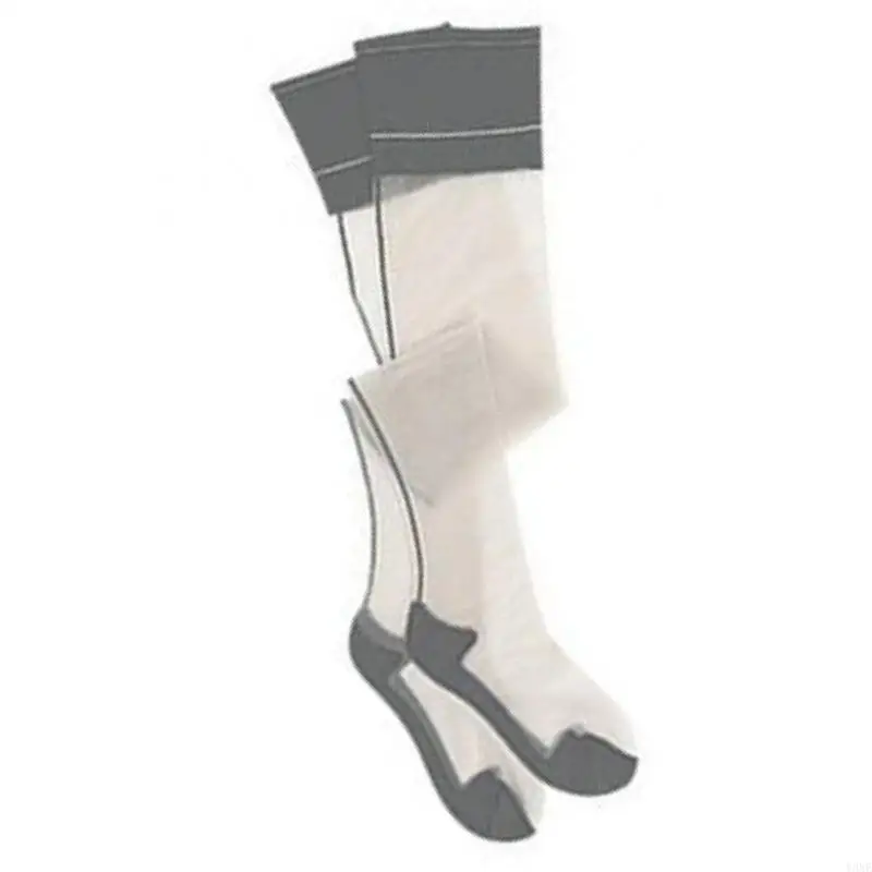 Y3NE transparentes para mujeres costura espalda High Stockings Contraste Top Heel Cuban Backseam costado los