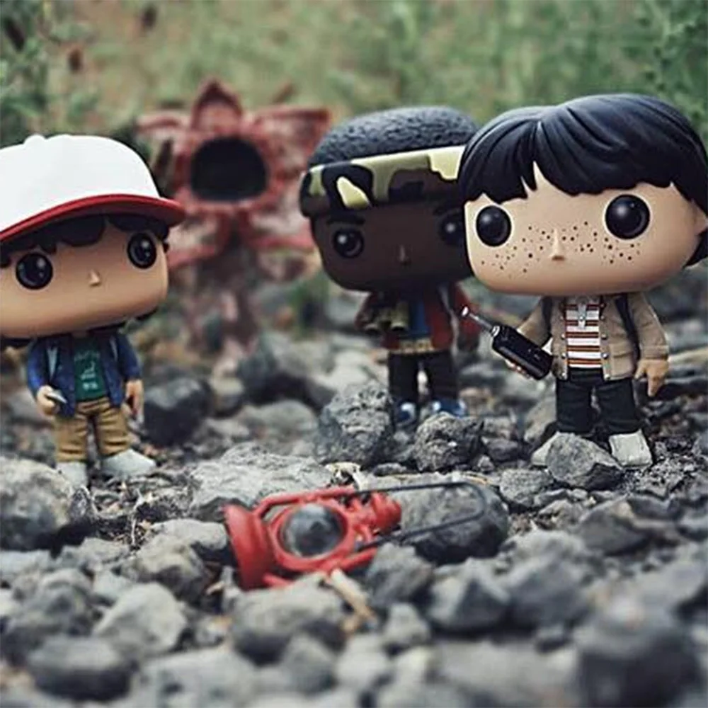 Funkos de la serie TV Stranger Things: Dustin # 424 Dustin Dart # 593 WILL Things pops Figuras de acción de vinilo, Juguetes de colección, Muñecas, Modelo de decoración para el hogar