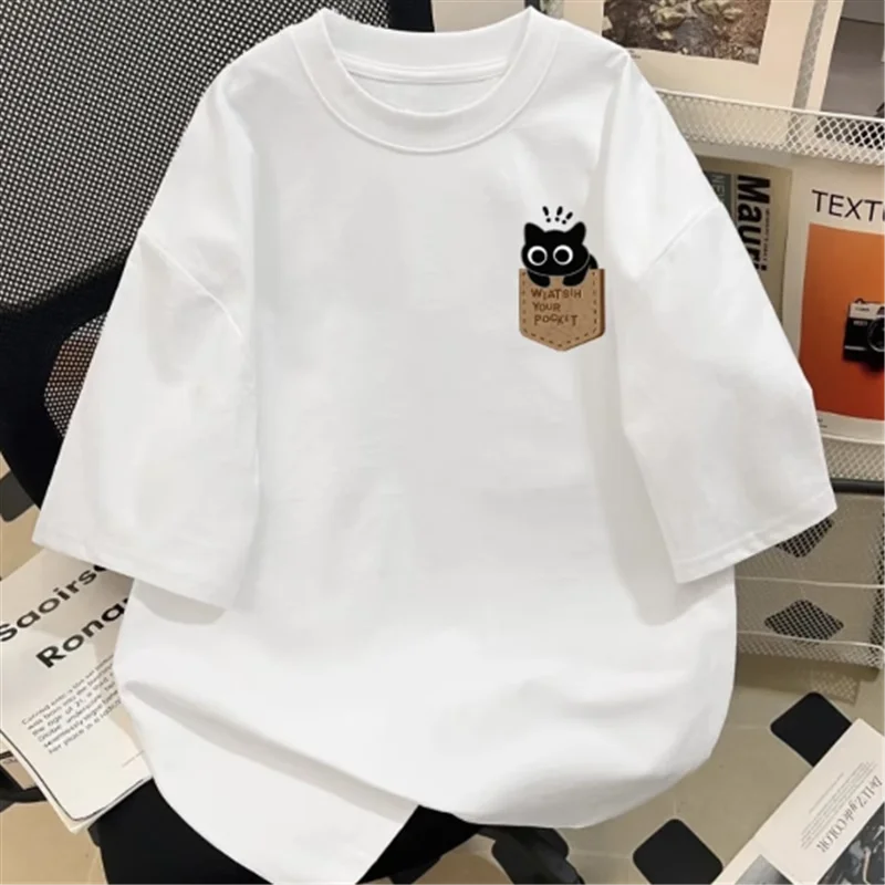 Pure Cotton Short Sleeve T-Shirt Men's Summer Tagless Label Heavyweight round Neck Men's Ethnic Clothing DK Melissa Brand