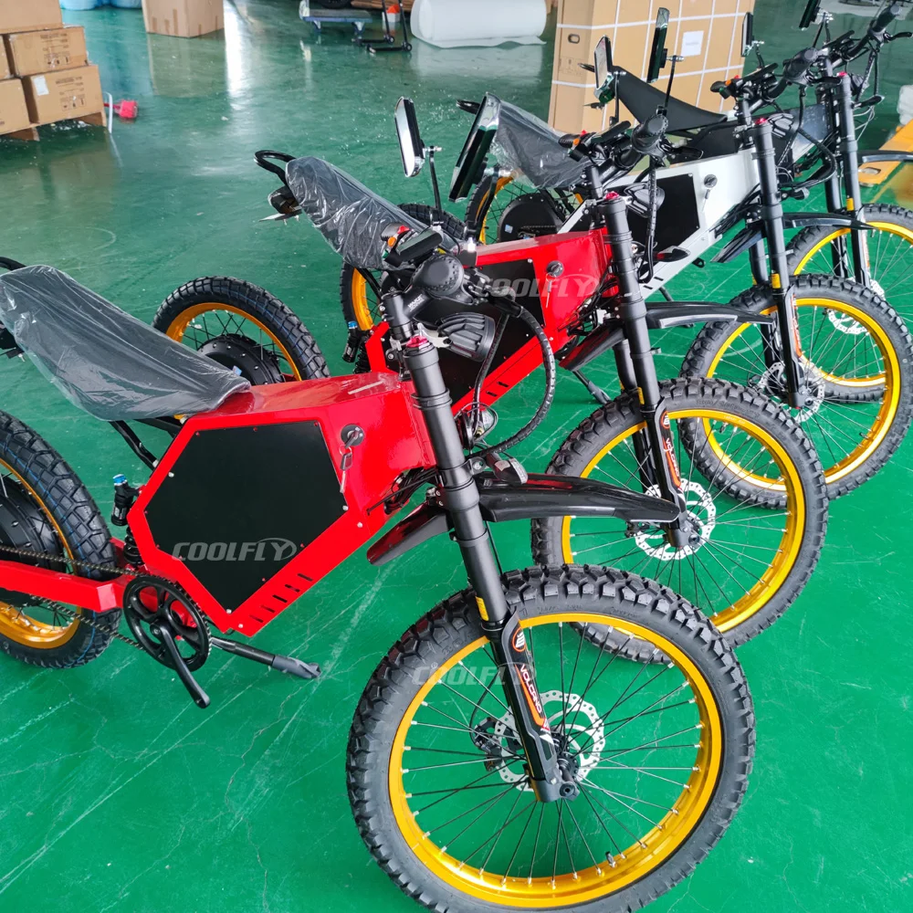 72V 12000W Electric Dirt Bike - 高品質な頑丈なフレームを備えた自転車。72V、5000W、8000W、12000Wの出力に対応。大人用のオフロードバイク、電動自転車。フルサスペンション搭載。
