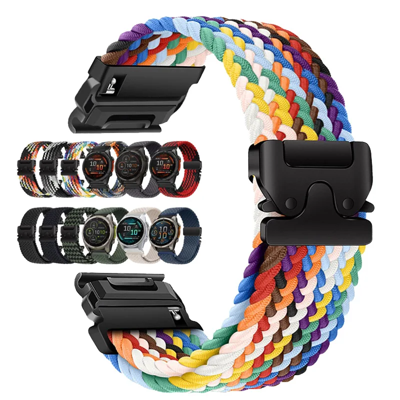 Quick Fit Watch Strap for Garmin Fenix 8 43 51mm 7X 7 Pro Fenix 6X 6 5X Tactix 7Pro Forerunner 965 255 Watchband 20/22/26mm