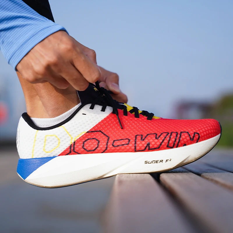 

Dowin Hexagonal Fce Lined Running oes ex Profional Racing Training Sneakers o Absorption Comfortable Rubber Sole