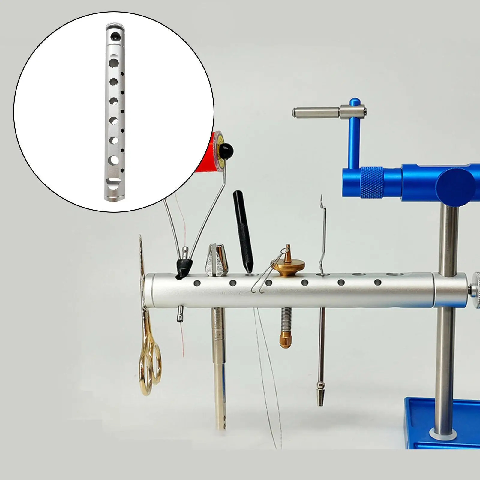 

Fly Tying Tool Shelf Fly Tying Tool Rack for Bobbin Holder Threaders Bodkins