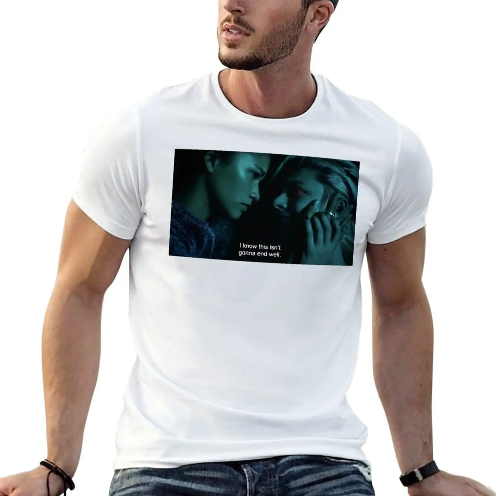 T-shirt Rue and Jules, Rules Euphoria, T-shirt à la mode avec imprimé de lettres