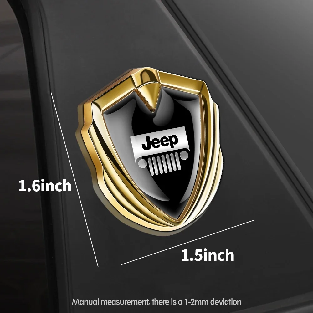 

Sport Metal Shield Car Badge Sticker Trunk Styling Decal for Jeep Renegade Wrangler Grand Cherokee Avenger Compass
