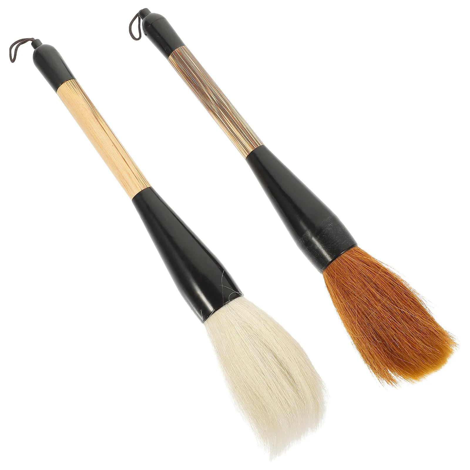 2Pcs Chinese Calligraphy Brush Pens for Couplet Writing Professional Oil Painting Brush Portable Lightweight Premium