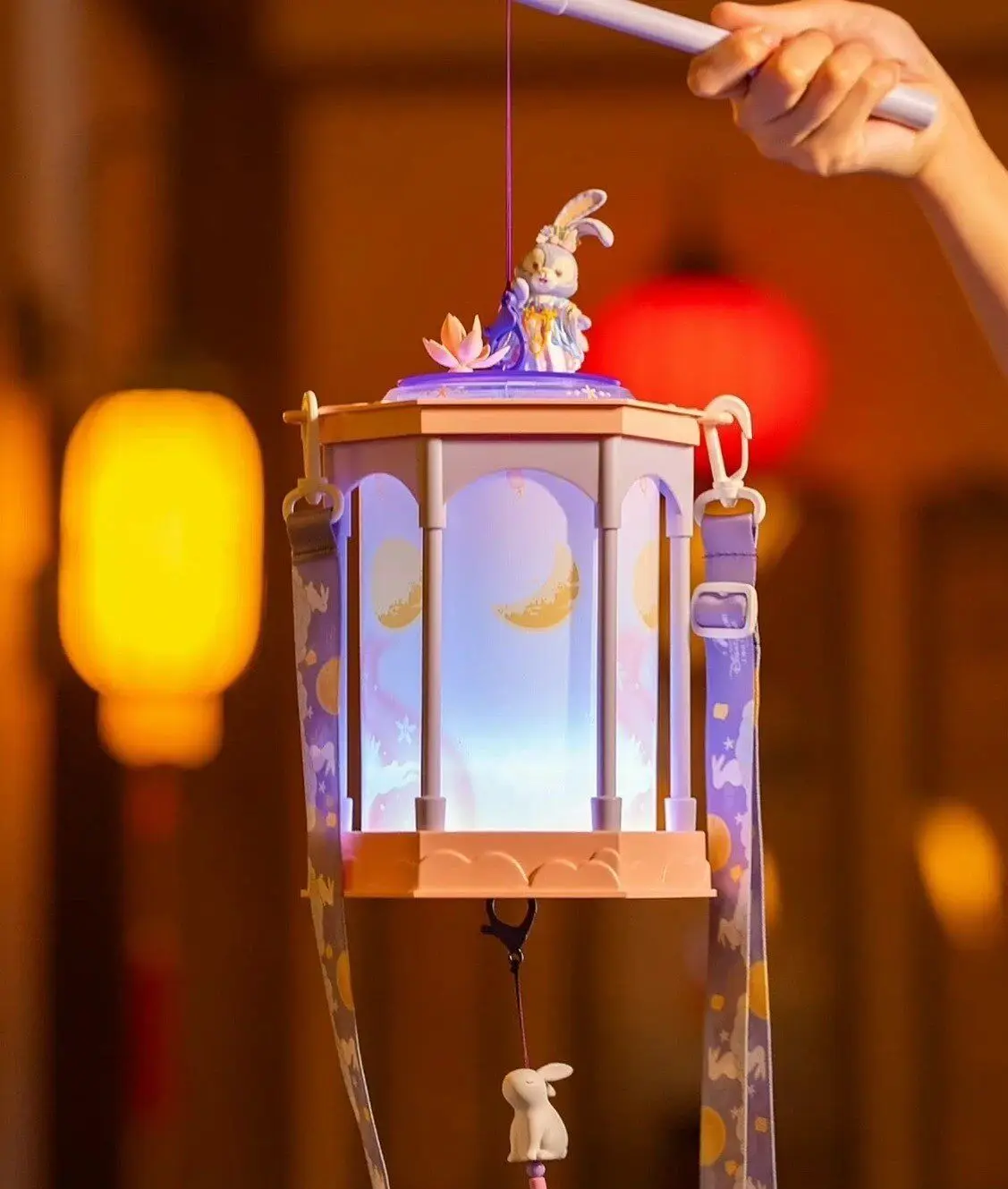 Disney StellaLou Mid-Autumn Lantern Popcorn-Eimer – Musikalisches, rotierendes Leucht-Nachtlicht & Geschenk für Mädchen