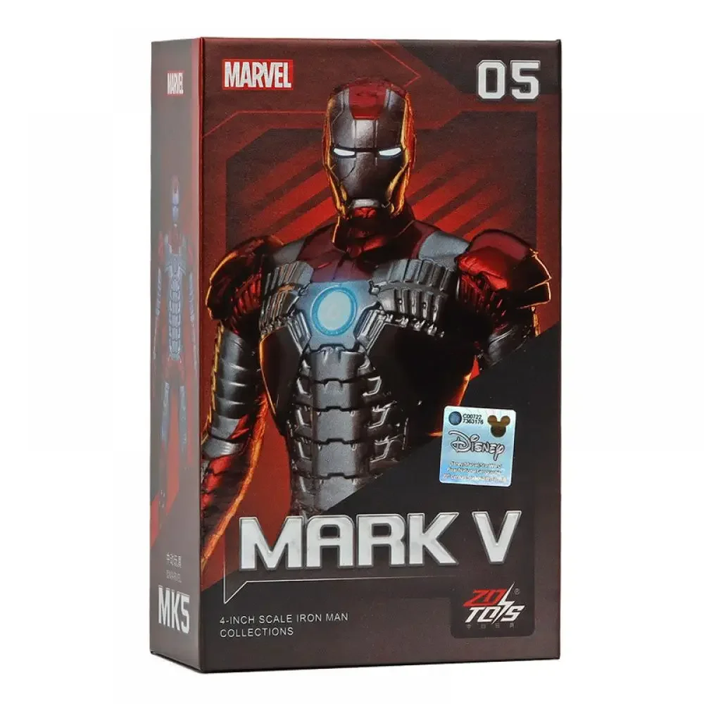 Popular Hasbro 4 pulgadas Iron Man Mk1-Mk7 serie versión Base móvil Anime modelo de dibujos animados juguete regalo de cumpleaños coleccionables