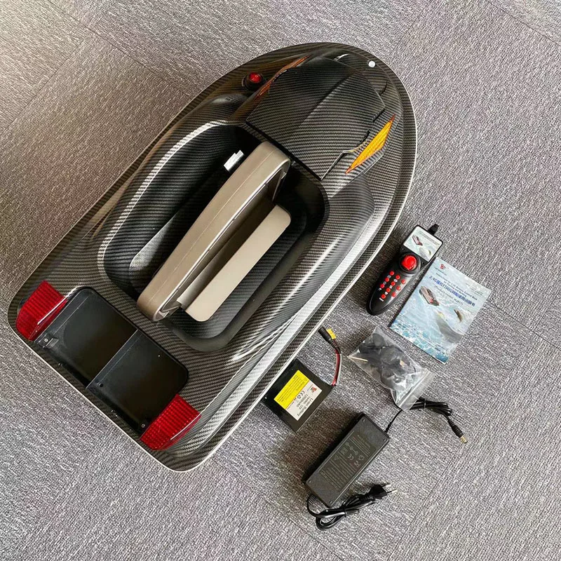 2023 New Arrivals Dual-motor 2.4g Remote Control Nesting Boat 7 Lb Heavy Load Rc Bait Boat With Night Light for Fishing