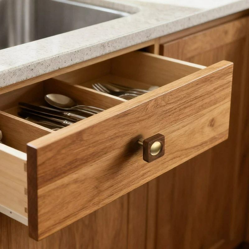 Mid Ancient Style Retro Brass Single Hole Drawer Cabinet Door Handle Walnut Bed Head Cabinet Cabinet TV  Door Handle