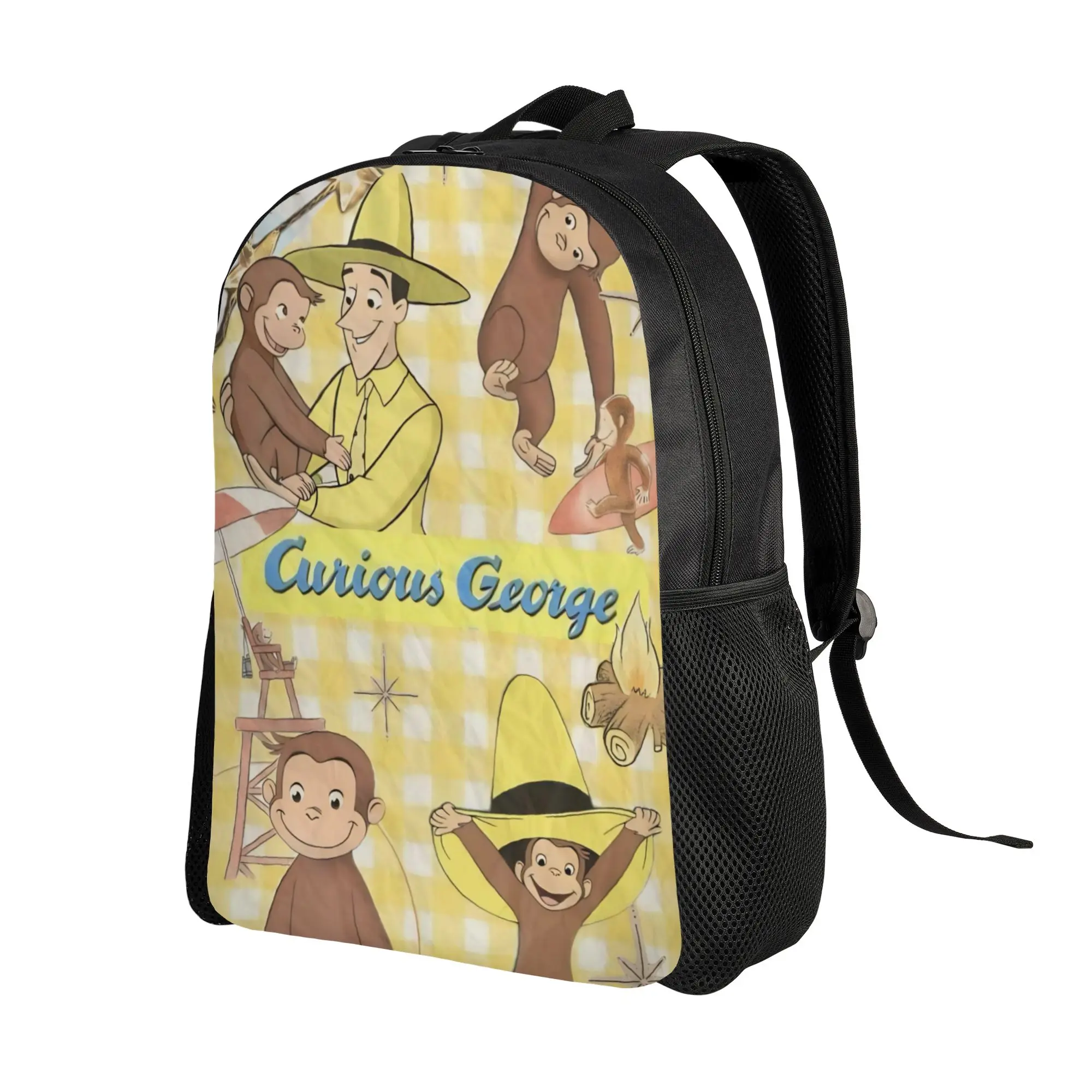 Curious George African Monkey  Backpack for Kids Boys Girls Lightweight  Backpacks Bag for Toddlers Kindergarten