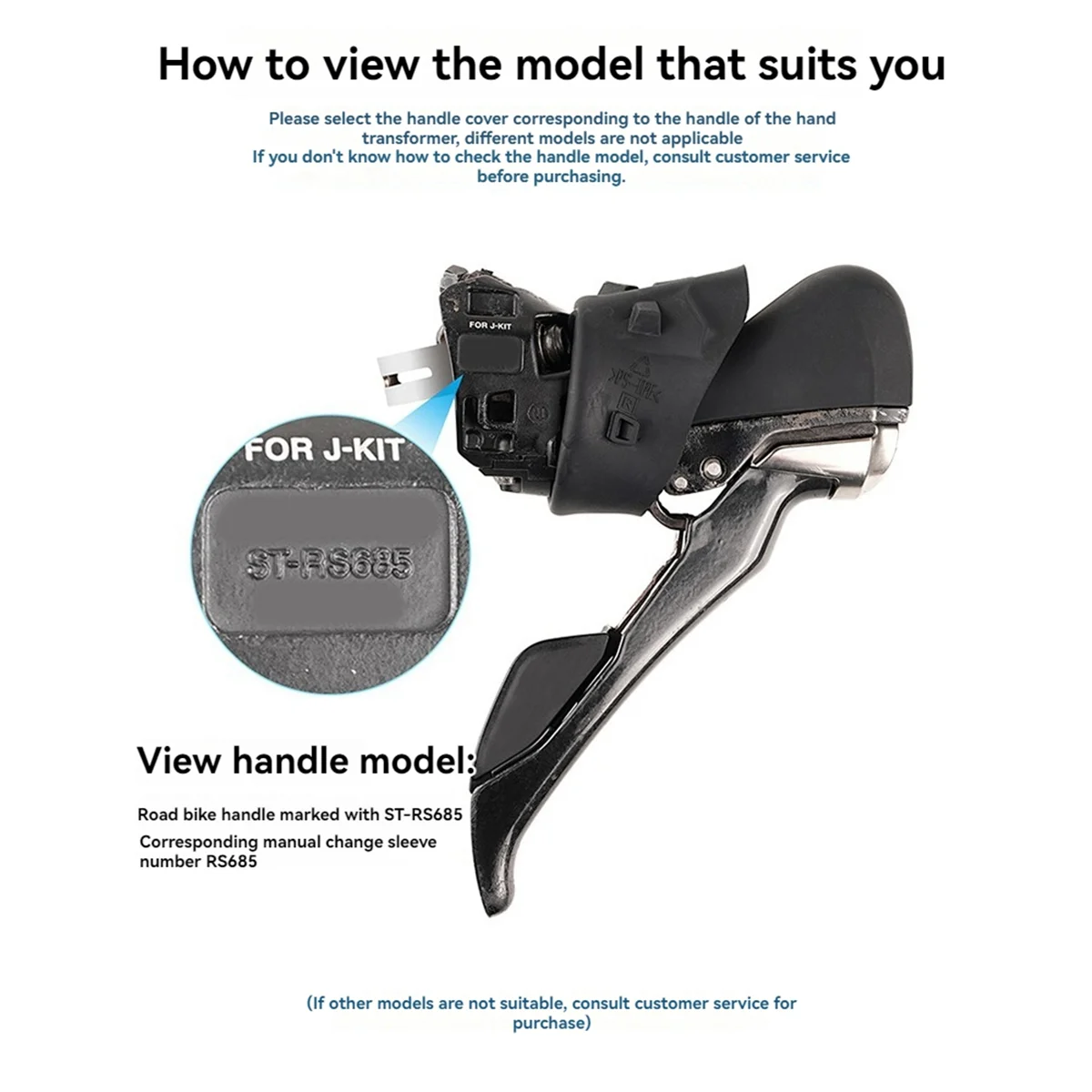 SMIEA จักรยานเบรค Shift Lever Bracket ครอบคลุม Hoods สําหรับ Shimano ST-RS685 RS685 Gear Shift Lever Cover