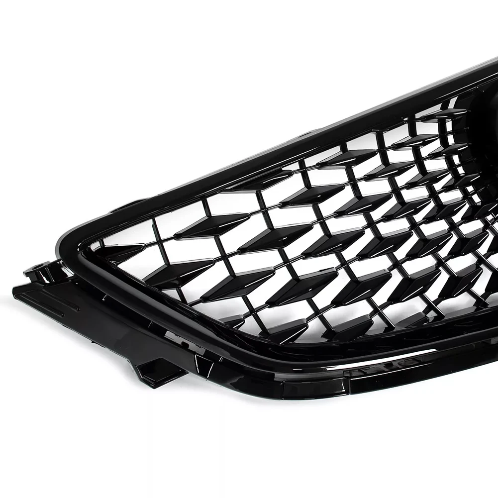 

For 2015-2017 Acura TLX 2018 Style Glossy Black Plastic New Front Bumper Upper Grille