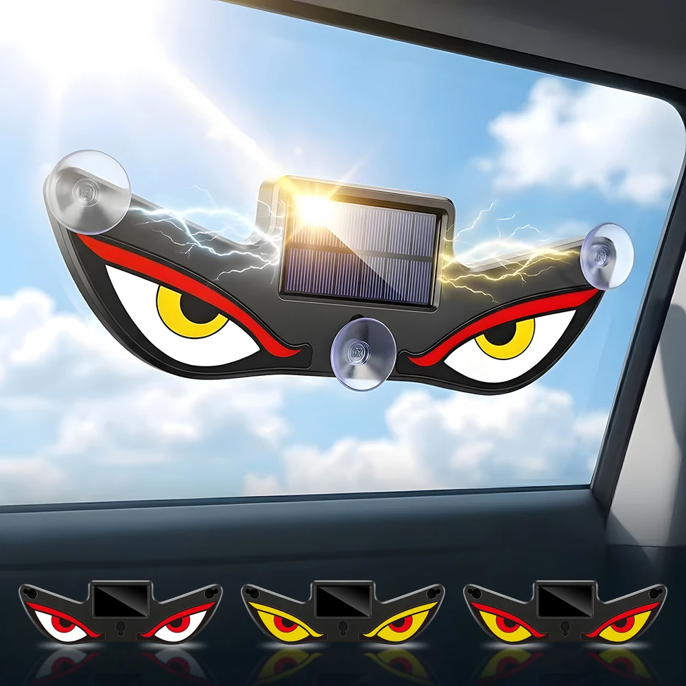 For Jeep Renegade Compass Grand Cherokee WK2 Wrangler JL JK Gladiator Patriot Rubico Car Solar LED Warning Light Accessories view 6