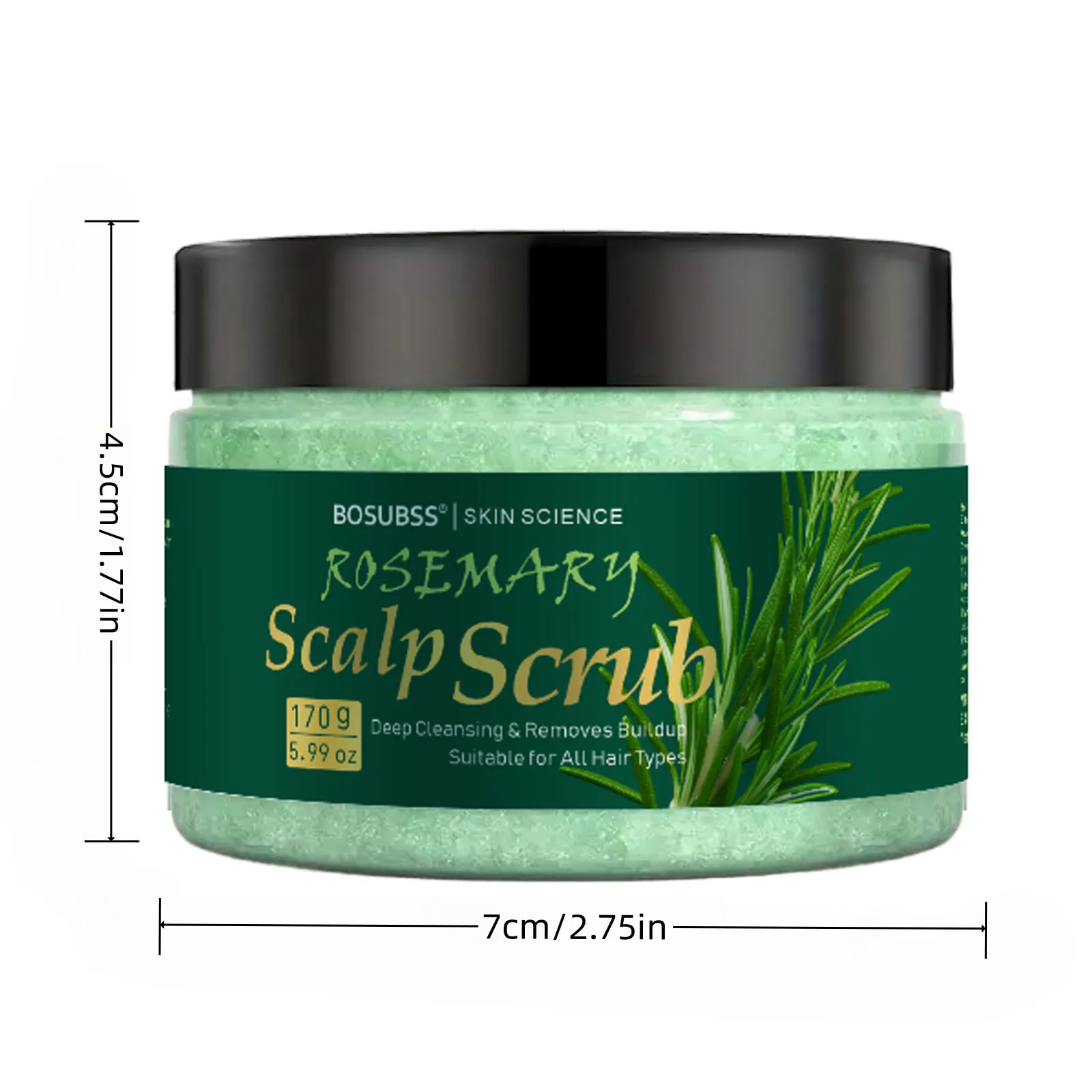 Rosemary Scalp Scrub Soothing Scalp Scrub Moisturizing and Cooling Hair Gentle Cleansing