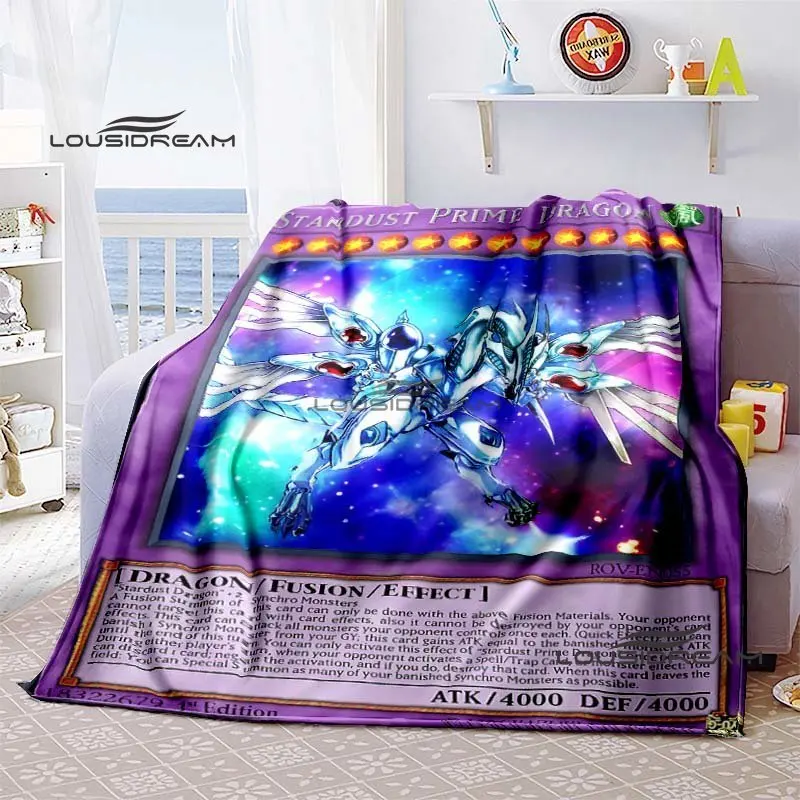 Yu-Gi-Oh MONSTER CARD Blanket Classic Cartoon Throw Blanket Birthday Christmas Gift Bedroom Sofa Travel Camping Warm Blanket