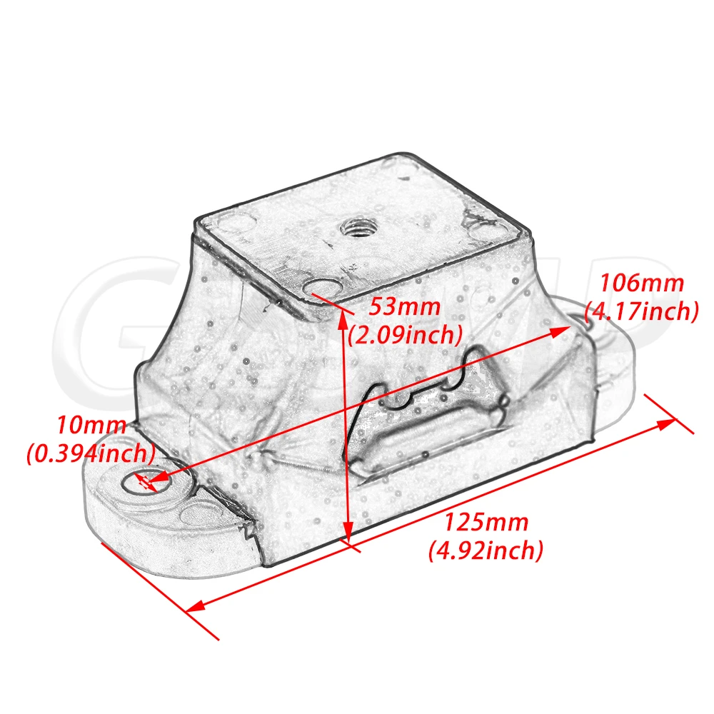 Engine Rubber Mount 67X-44517-10-00 Fit for Yamaha GP1800 WaveRunner FX VX Cruiser  Limited HO SHO SVHO FZR FZS