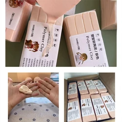450g Ob11 Doll Head Polymer Clay Sculpture Type Clay DIY Ceramic Craft Doll Animation Figures Hand-carved Shaping Materials