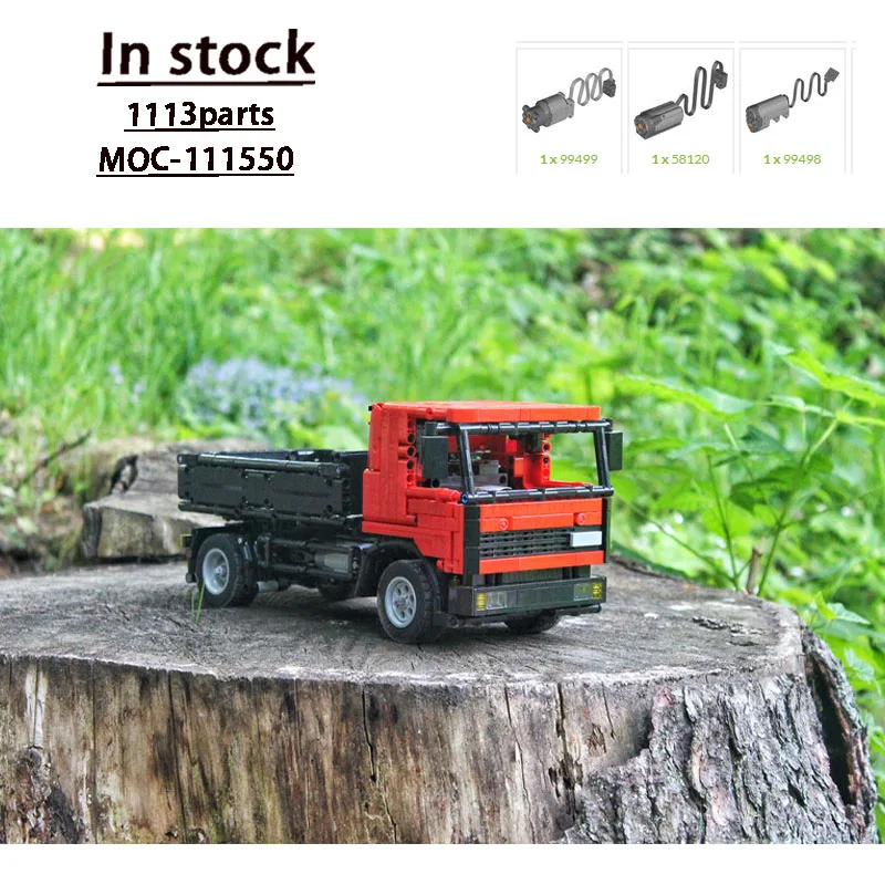 MOC-111550 รถบรรทุกขนส่งสินค้าแบบคลาสสิก ชุดตัวต่อ 1113 ชิ้น ของเล่นเด็กผู้ชาย ของขวัญวันเกิดและคริสต์มาส