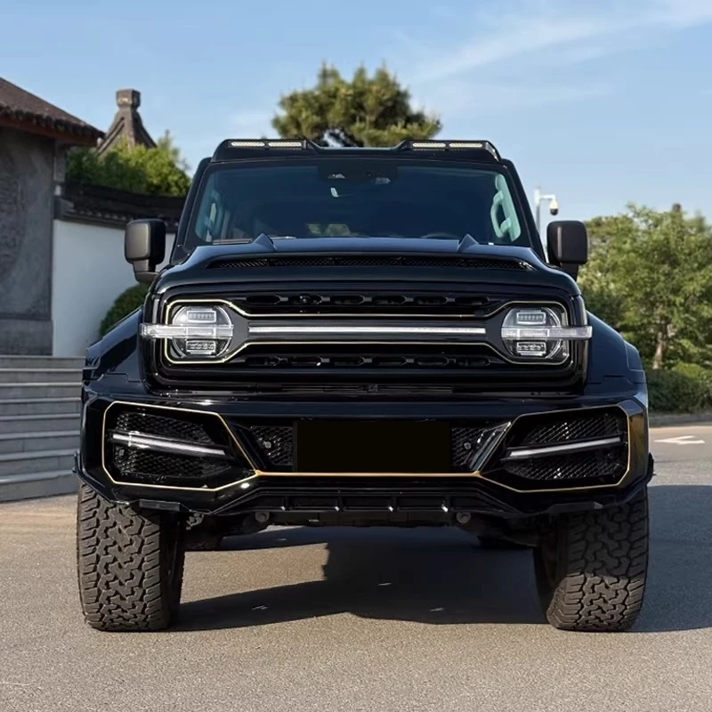 for  300 2025 Modified Front Rear Bumper Tail Wing Side Step Hood Grille Tailgate Toolbox Car Body Kit