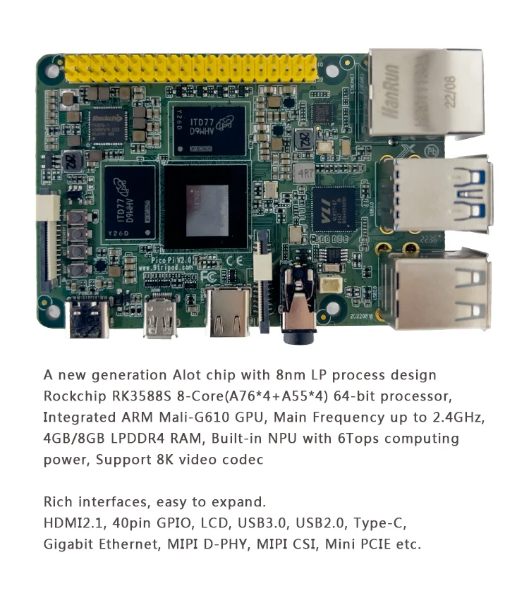 Imagem -03 - Impressora 3d System Board com Núcleos Rk3588