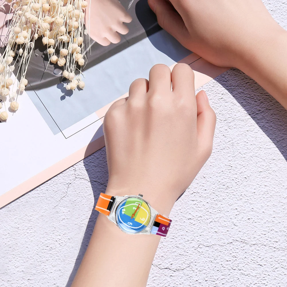 Colorful Children Watch Cartoon Design Adjustable Strap Comfortable Kids Time Learning Accurate Student Watch Gift for Kids