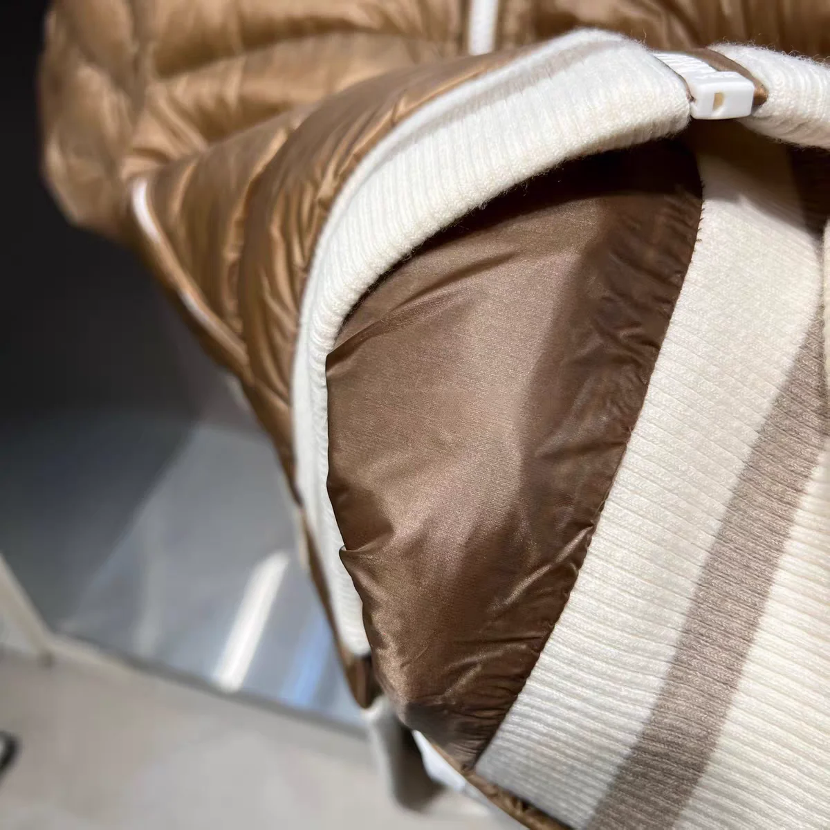 2025 جديد جولف الرجال خريف/شتاء أسفل سترة أنيقة المرقعة سستة الوقوف طوق جولف منتصف الأكمام سترة سترة G4 #5