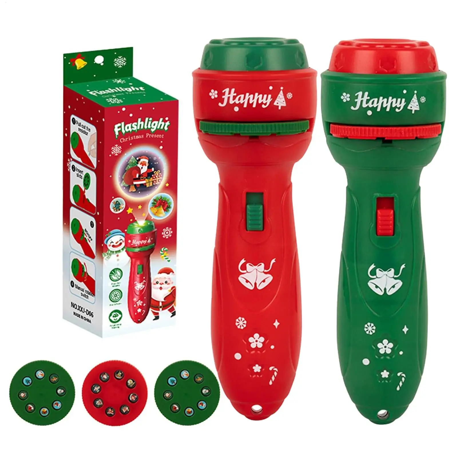 

Детский проектор-фонарик с 24 узорами, рождественский проекционный фонарик-игрушка, ночник, слайдер-презентация, подарок для ребенка