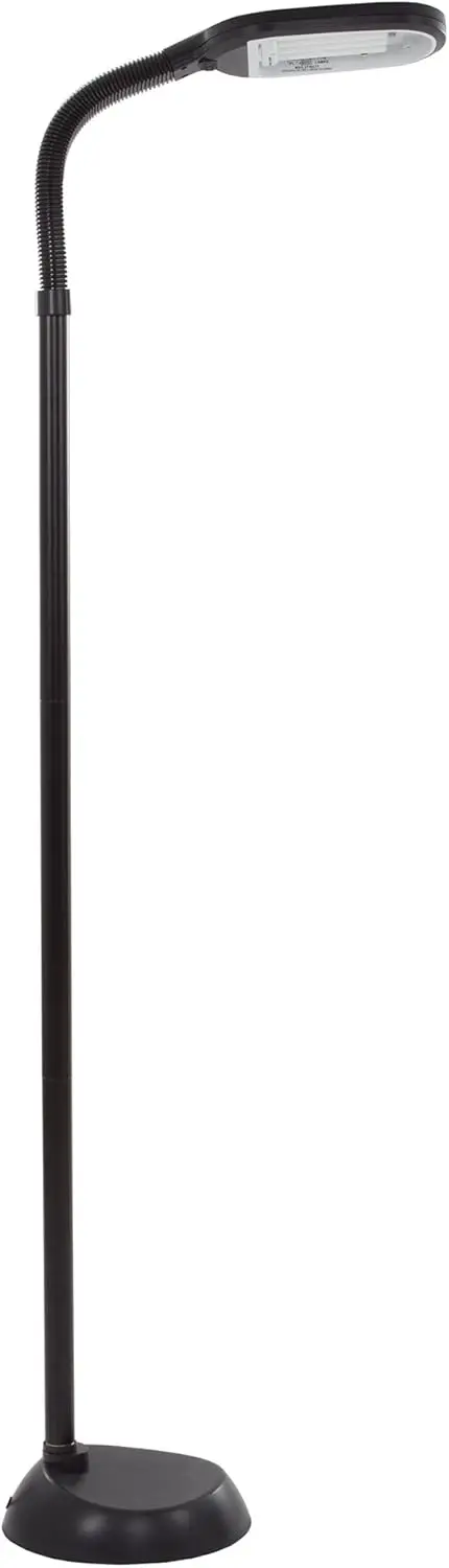 

Floor Lamp - Full Spectrum Natural Sunlight with Bendable Neck - Black