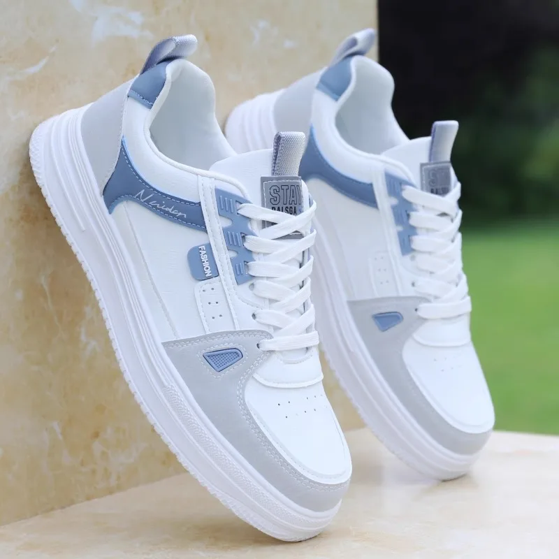 Men's shoes 2026 spring casual versatile white shoes board shoes men's lightweight and trendy sports shoes