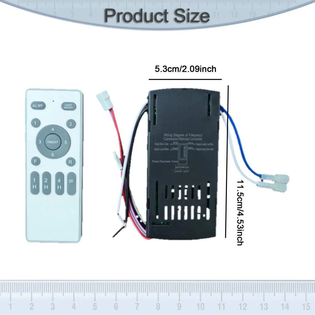 Replacement Remote Control Receiver Small Size Easy Assembly Wireless for Ceiling Fan Light