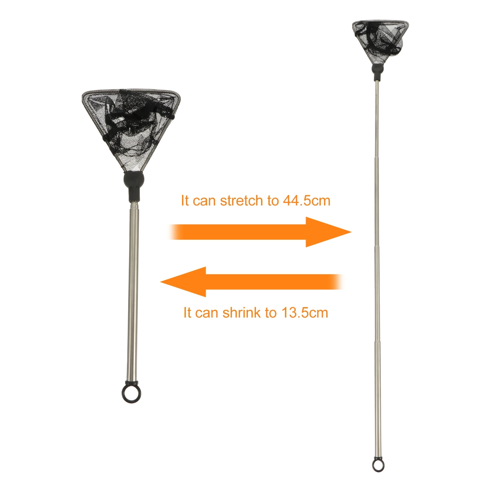 

Retractable Fishnet Skimming Shrimp Aquarium Nets Portable Tank Extendable Handle for Aquariums