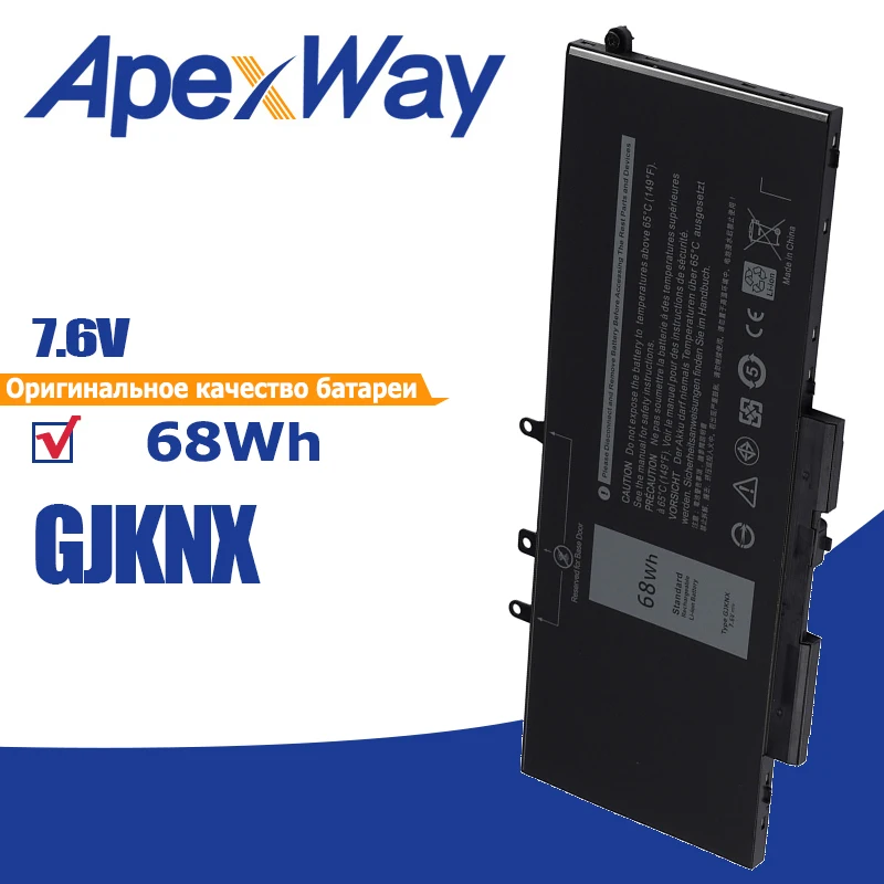 Apexway GJKNX Laptop Battery For Dell Latitude 5580 5480 5280 5290 5590 5490 5495 5591 GD1JP DY9NT 5YHR4