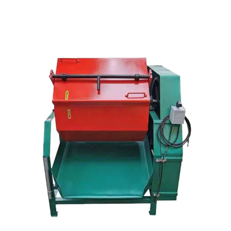 

Octagonal roller polishing machine, deburring lined PU rubber roller bucket