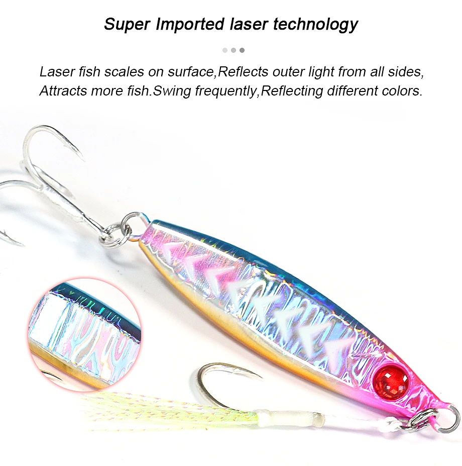 FJORD Rassel Metall Jig Angelköder 40g 60g 80g Nachtlicht Jigging Shore Casting Swimbait Neu 2023 Meer Salzwasser Angelgerät – Detail 5