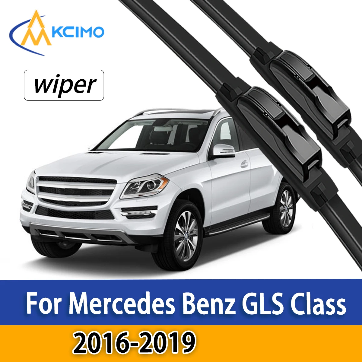 

Vehicle Front Wiper Blades For Mercedes Benz GLS Class X166 GL350 GL450 2016-2019 Windshield Accessories