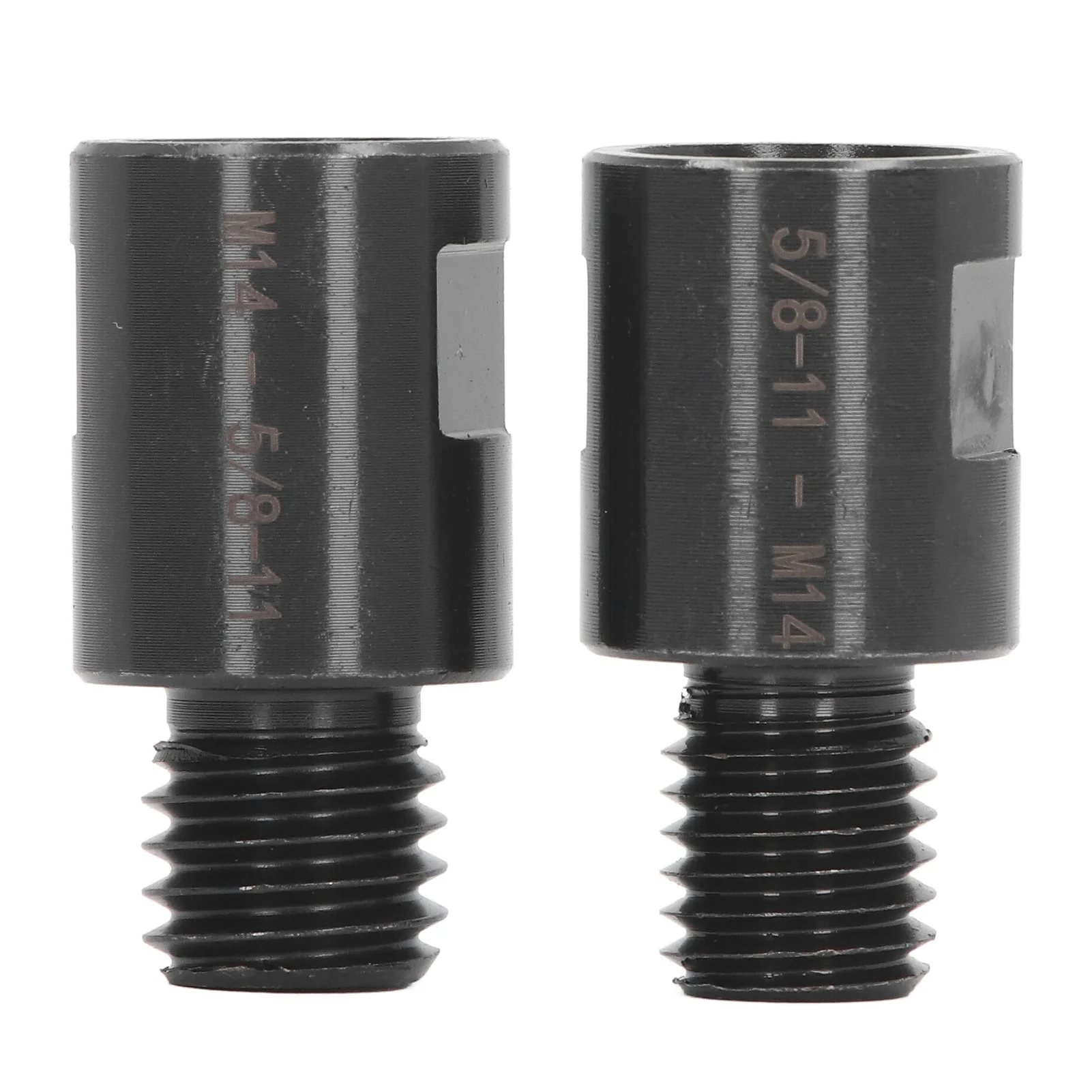 2Pcs Thread Adapter Thread Conversion Adapter 5/8in to M14 M14 to 5/8in for Lathe Drill Lathe Headstock Spindle Adapter