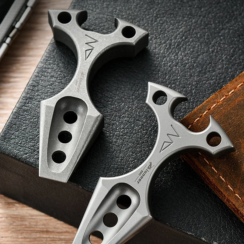 Outdoor EDC Multifunctional Portable Titanium Alloy Mini Pry Bar Bottle Opener Survival Keychain ToolS